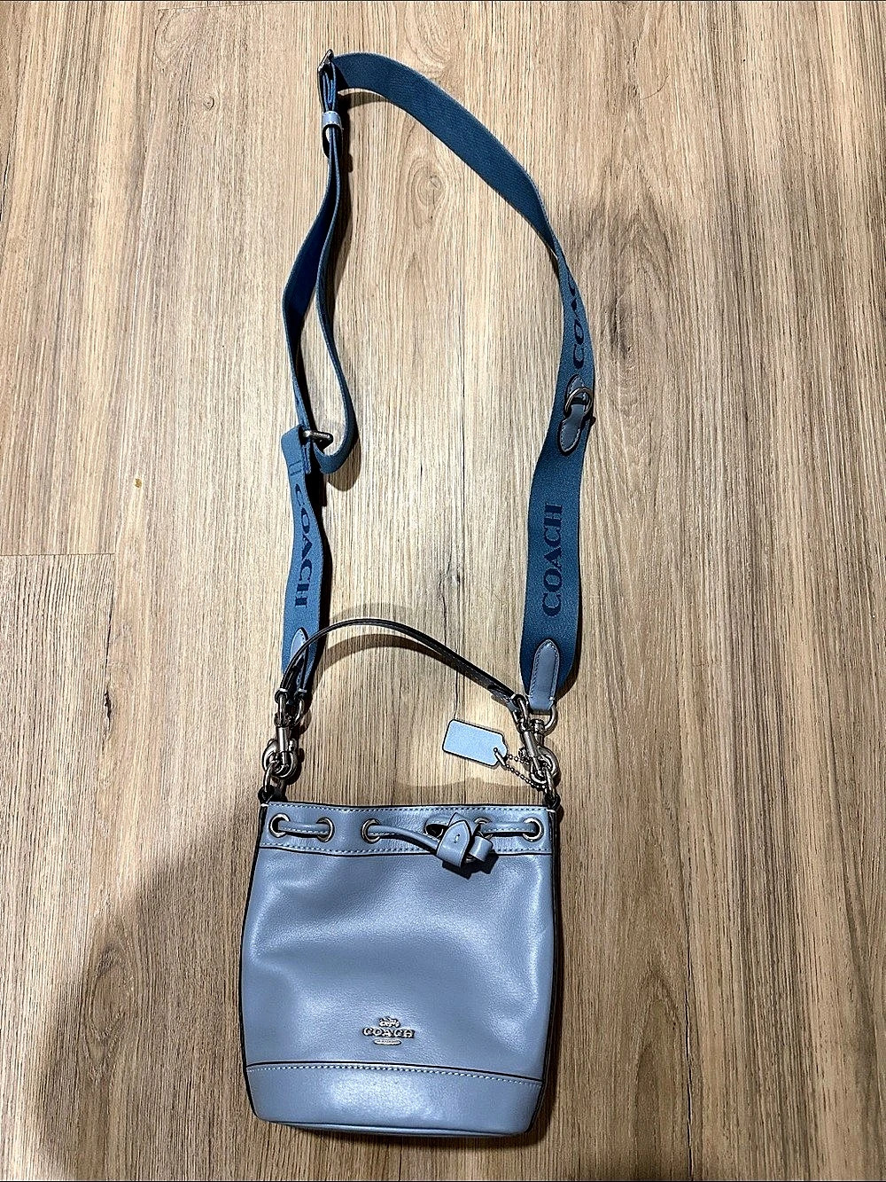 Coach Mini Bucket Bag Blue Crossbody